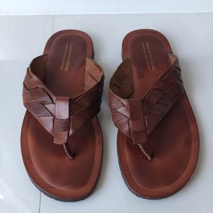 Brown soft leather sandals